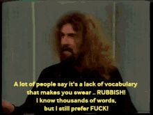 Billy Connolly Fuck GIF - Billy Connolly Fuck Vocabulary GIFs