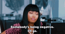 The Other Woman Nicki Minaj GIF - The Other Woman Nicki Minaj Somebodys Being Negative GIFs