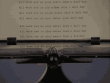 The Shining All Work And No Play GIF - The Shining All Work And No Play Typewriter GIFs