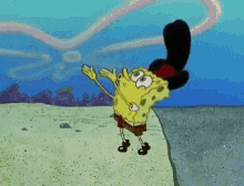 Spongebob Pioneer GIF - Spongebob Pioneer Hitchhiker GIFs