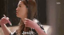 Cheon Song Yi (Jun Ji-hyun) - Her Stylish Expression - Jesus.. Unbelievable! GIF - My Love From The Star Cheon Song Yi Jun Ji Hyun GIFs