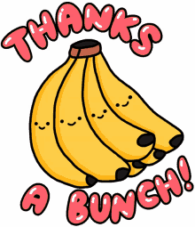 aah so cute thanks thank you thanks a bunch banana
