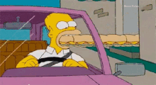 Infinite Sandwich GIF - Homer Hungry Sandwich GIFs