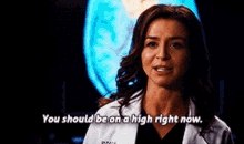 Greys Anatomy Amelia Shepherd GIF - Greys Anatomy Amelia Shepherd You Should Be On A High Right Now GIFs
