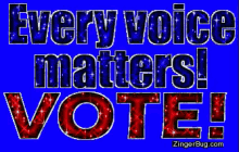 Every Voice Matters GIF - Every Voice Matters Vote Or Die Vote GIFs