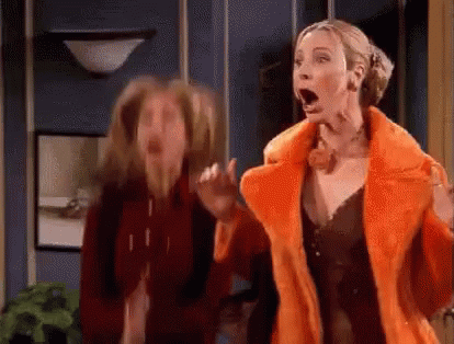 Phoebe Excited GIF - Phoebe Excited Rachel - Discover & Share GIFs