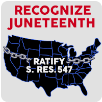 Juneteenth Recognize Juneteenth Sticker - Juneteenth Recognize Juneteenth Ratify S Res547 Stickers