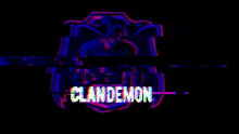 clan demon glitch logo