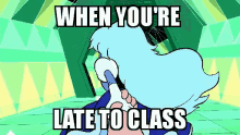 late to class steven universe back to school run