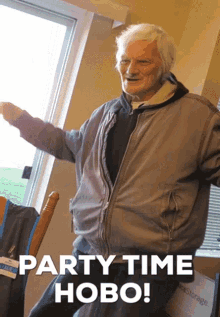 Hobo Party Time GIF - Hobo Party Time Old Man GIFs
