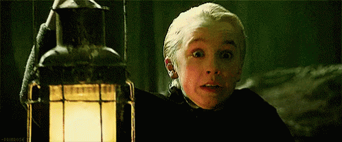 Scared Draco Malfoy GIF - Harrypotter - Discover & Share GIFs