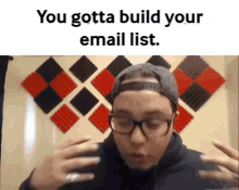 Zeky Ahmed You Gotta Build Your Email List GIF - Zeky Ahmed You Gotta Build Your Email List Build Your Email List GIFs