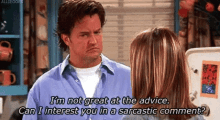 Not Great At Advice Chandler Bing GIF - Not Great At Advice Chandler Bing Chandler GIFs