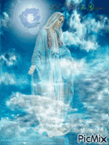 Virgen De Lourdes Mama Mary GIF - Virgen De Lourdes Mama Mary Sky GIFs