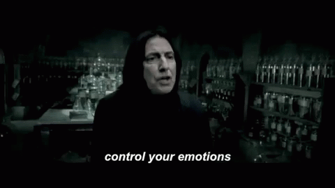 Alan Rickman Control Your Emotions GIF - Alan Rickman Control Your Emotions Harry Potter GIFs
