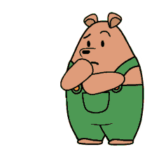 hehe smirk smile cute bear pants bear
