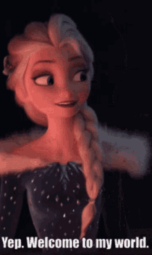 elsa christmas frozen welcome to my world