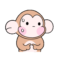Monkey Animal Sticker - Monkey Animal Embarrased Stickers