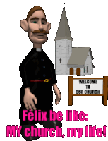 Felix Catholic Catholic Sticker - Felix Catholic Catholic Felix Catholique Stickers