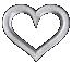 Silver Heart Love Heart Sticker - Silver Heart Heart Love Heart Stickers
