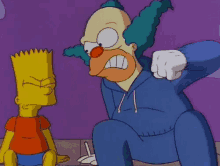 Krusty The Clown Angry GIF - Krusty The Clown Angry Bart Simpson GIFs
