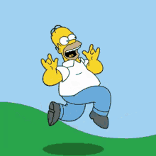 Feeling Fine GIF - Homer Simpson The Simpsons Skipping GIFs