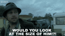 Would You Look At The Size Of Him Mickey Oniel GIF - Would You Look At The Size Of Him Mickey Oniel Brad Pitt GIFs