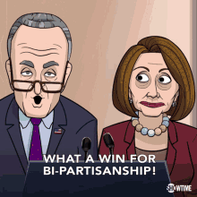 What A Win For Bipartisanship Our Cartoon President GIF - What A Win For Bipartisanship Our Cartoon President Its A Win GIFs