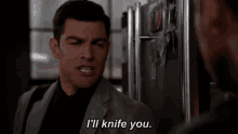 Ill Knife You Schmidt GIF - Ill Knife You Schmidt New Girl GIFs