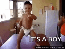 dancing its friday baby its a boy