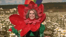 Happy Lil Flower GIF - Vanessa Bayer Flower Happy GIFs
