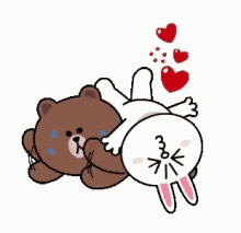 Brown And Cony Squashed GIF - Brown And Cony Squashed GIFs