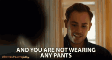 And You Are Not Wearing Any Pants Dacre Montgomery GIF - And You Are Not Wearing Any Pants Dacre Montgomery Nick GIFs