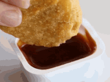 Chicken Nugget Dip GIF - Chicken Nugget Dip Food GIFs