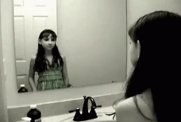 Look This Is You In The Past Mirror Gif Look This Is You In The Past Hi Mirror Discover Share Gifs