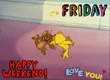 its friday yay tom and jerry dancing finally friday