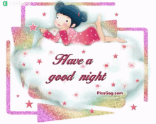 have a good night gifkaro sparkling stars good night