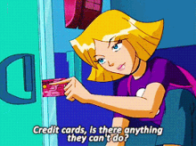 Totally Spies Clover GIF - Totally Spies Clover Credit Cards GIFs