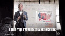 I Told You Im More Of A Science Guy Teacher GIF - I Told You Im More Of A Science Guy Teacher Scientist GIFs