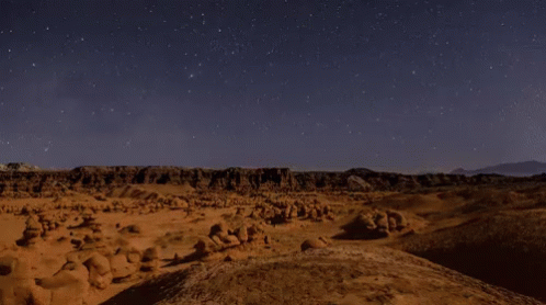 Desert GIF - Night Canyon Timelapse - Discover & Share GIFs