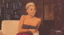 Miley Cyrus Looks A Little Surprised GIF - Um What Surprised GIFs