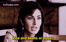 Rice And Beans Or Pizza?.Gif GIF - Rice And Beans Or Pizza? Mere Brother-ki-dulhan Movies GIFs