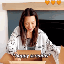 Ming Na Wen Happy Scream GIF - Ming Na Wen Happy Scream GIFs
