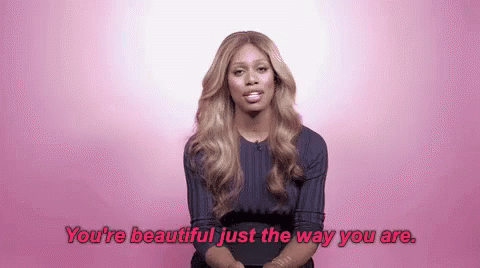 Lavern Cox Saying "You're beautiful just the way you are!"