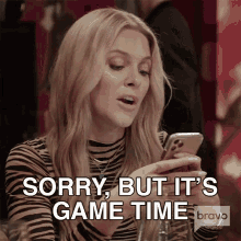 Sorry But Its Game Time Real Housewives Of New York GIF - Sorry But Its Game Time Real Housewives Of New York Im Serious GIFs