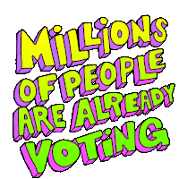 Millions Of People Are Already Voting I Voted Sticker - Millions Of People Are Already Voting I Voted Vote Today Stickers