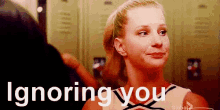 Ignoring You Glee GIF - Ignoring You Glee Cheerleaders GIFs