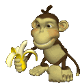Monkey Banan Sticker - Monkey Monke Banan Stickers