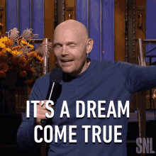 Its A Dream Come True Bill Burr GIF - Its A Dream Come True Bill Burr Saturday Night Live GIFs