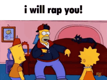I Will Rap You Homer Simpson GIF - I Will Rap You Homer Simpson Bart Simpson GIFs